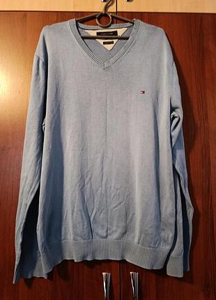 Свитер tommy hilfiger xxl состояние красиво только рукава внизу есть пятна и зади