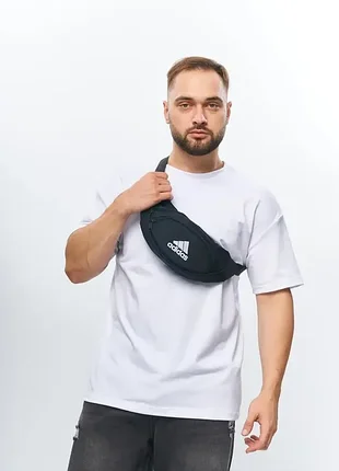 Бананка мужская черная adidas, сумка спорт через плечо адидас 5