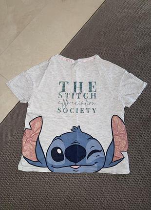 Stitch футболка бавовняна домашня бавовна піжамна