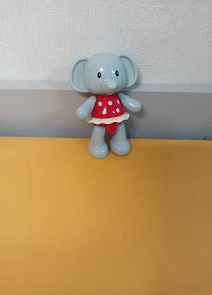 Развивающая игрушка слоник трещотка elc (early learning centre) toybox ellie elephant