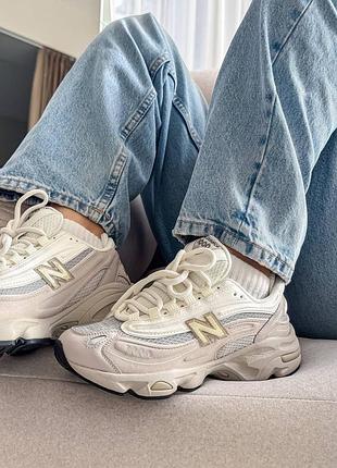 Женские кроссовки светлые легкие, удобные new balance aimе leon dore grey