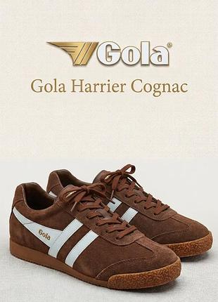 Женские кроссовки, френдовые,натуральные gola harrier cognac,р.38