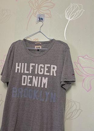 Чоловіча футболка tommy hilfiger р.м, сіра оригінал