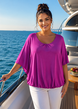 Блузка блуза из вискозы размер 2xl -3xl (52-54)