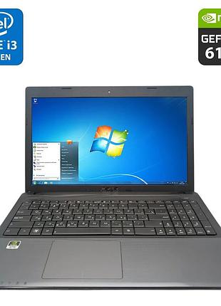 Ноутбук asus x55vd / 15.6" (1366x768) tn / intel core i3-2330m (2 (4) ядра по 2.2 ghz) / 8 gb ddr3 / 500 gb hdd / nvidia geforce