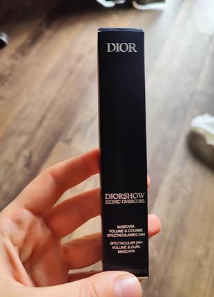 Туш для вій dior diorshow iconic overcurl 090 noir/black
