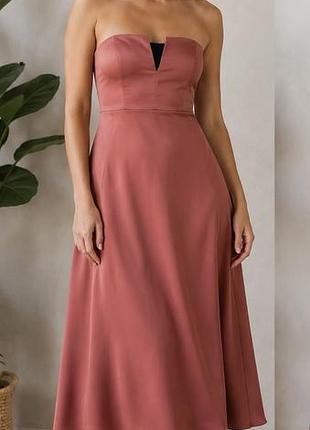 Сукня  міді topshop у кольорі іржа