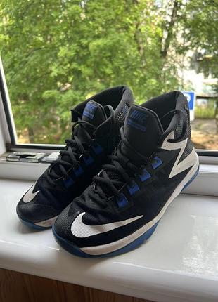 Кросівки для підлітків nike air devosion (gs) чорні, сині, білі, розмір 38 eur