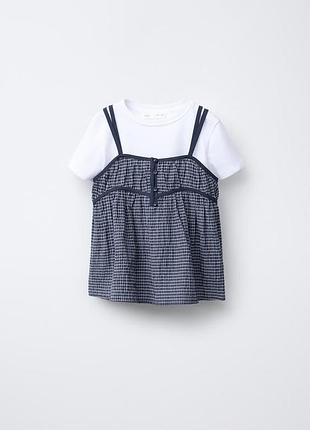 Футболочка 2 в1 для девочки от zara