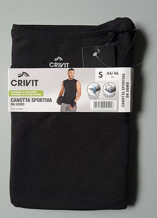 Мужская спортивная футболка без рукавов майка crivit немечки, р. s 44/46