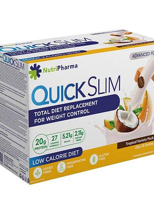 Коктейль quick slim "микс экзотических вкусов", 30 саше по 23 г/204707