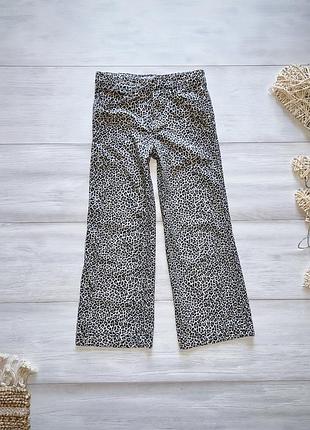 Легенькі широкі леопардові штанці zara