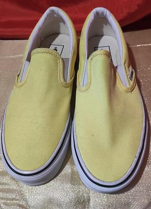 Стильні  жовті кеди vans