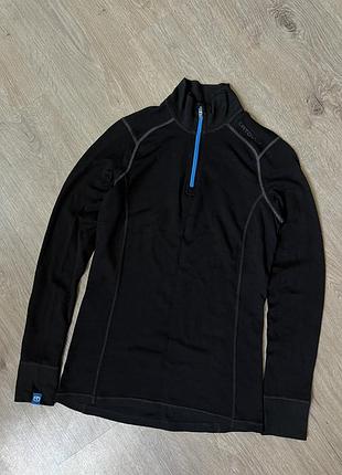 Ortovox supersoft wool blend 1/4 zip longsleeve жіноча вовняна кофта лонгслів