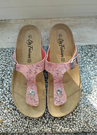 Удобные шлепанцы по типу birkenstock 41размер