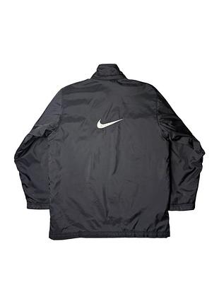 Nike біг лого вінтажна чорна куртка, коуч 90-ті