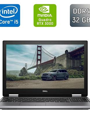 Мобільна робоча станція dell precision 7740 / 17.3" (1600x900) tn / intel core i5-9400h (4 (8) ядра по 2.5 - 4.3 ghz) / 32 gb ddr4
