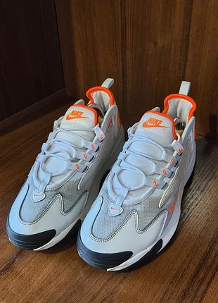 Кросівки nike air zoom 2k білі з помаранчевим