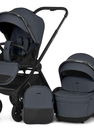 Універсальна коляска 2 в 1 era me 1100-2 charcoal gray