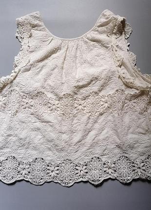 Шикарный кружевной топ. новый от американского бренда free people