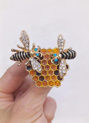 Шикарная брошь пчелки и мед 🍯