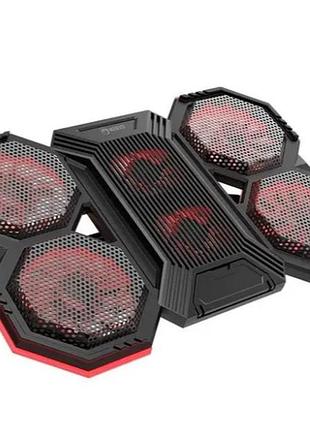 Охолоджувальна підставка для ноутбука marvo coolingpad fn-41 до 17,3" на 2usb з підсвіткою