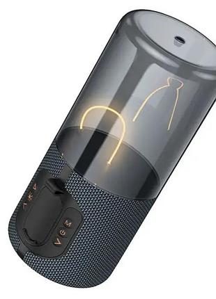 Портативні bluetooth колонки hoco bs64 rocker |btv5.4,fm, tf-карта, tws, 5w, 1200 mah| сіра