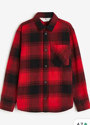 Фланелева сорочка h&amp;m ,12-14 р