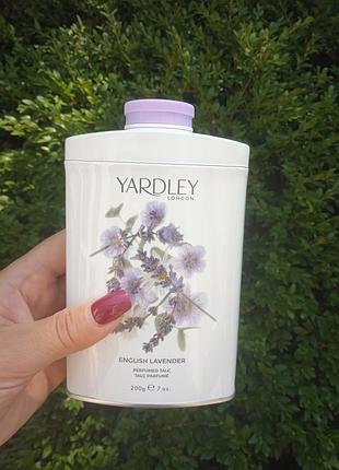 Тальк парфюм с запахом лаванды от английского производителя yardley