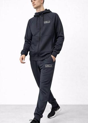 Спортивний костюм puma у кольорі графіт.