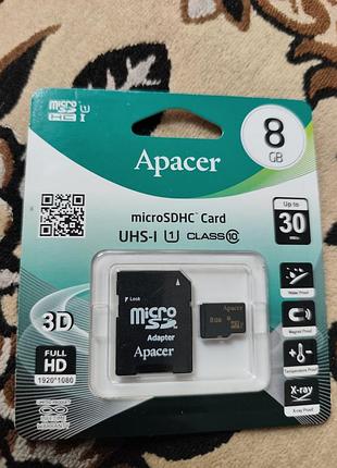 Apecer micro sd 8gb classic 10.нова.
