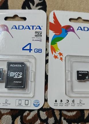 Micro sd 4gb class4 adata .нова.