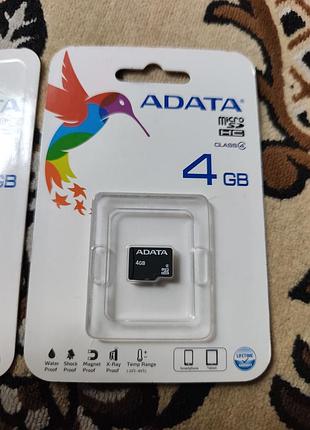 Micro sd 4gb class4 adata .нова. 3