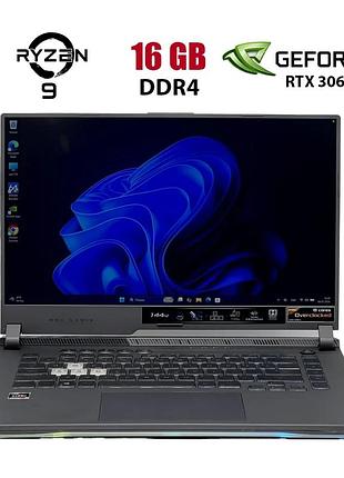 Игровой ноутбук б-класс asus rog strix g513qm-ws96 / 15.6" (1920x1080) ips / amd ryzen 9 5900hx (8 (16) ядер по 3.3 - 4.6 ghz) /