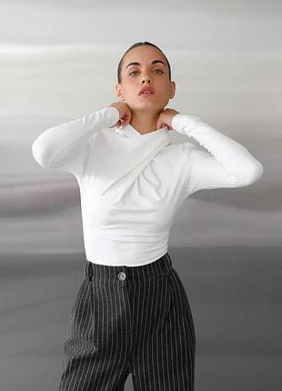 Боди-лонгслив женский amoslook молочный м
