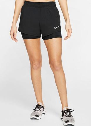 Спортивные шорты nike р. xs оригинал, женские для занятий спортом, для бега, зала, dri-fit