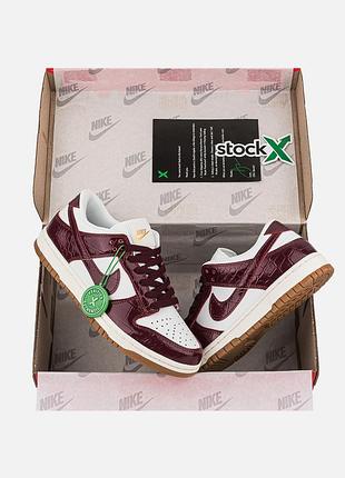 Nike dunk low lx beige/bordo