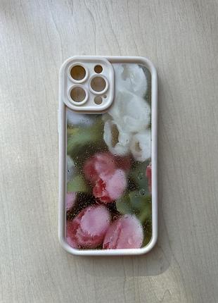 Стильний чохол для iphone 13 pro max з квітковим дизайном