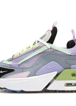 Пурпурные женские кроссовки nike air max furyosa purple green black х эйр макс 37