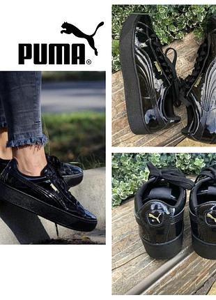 Puma vikky platform patent оригінальні фірмові стильні жіночі кросівки кеди 36.5р. оригінал