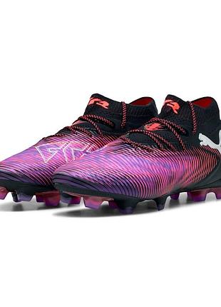 Копачки puma future 8 ultimate fg puma black-puma white-glowing red
