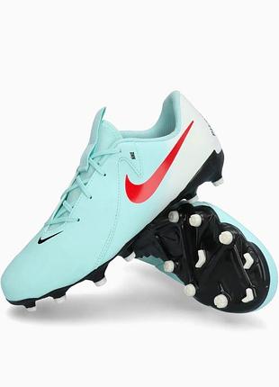 Бутси nike phantom gx ii academy fg/mg junior - блакитний