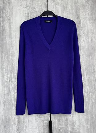 Вовняний тонкий светр джемпер лонгслів вовна autograph marks & spencer шерстяной тонкий свитер лонгслив в рубчик мериносовая шерсть