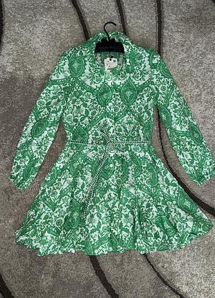 Сукня zara зеленого кольору