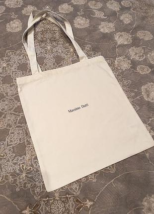 Бавовняний шопер massimo dutti, пильник massimo dutti