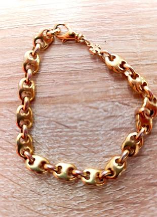 Браслет  позолоченный tory burch gemini link  оригинал!