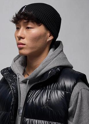 Шапка унисекс air jordan terra beanie black оригінал/ шапка найк джордан оригінал