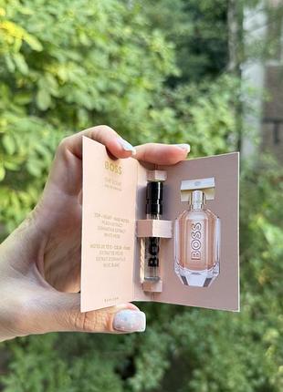 Hugo boss the scent eau de parfum парфумована вода пробник оригінал 1,2мл