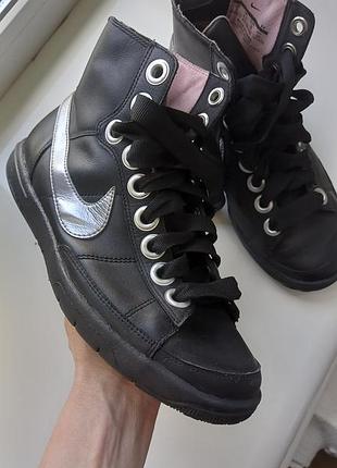 Раритетні шкіряні високі кросівки nike blazer mid macro (оригінал)
