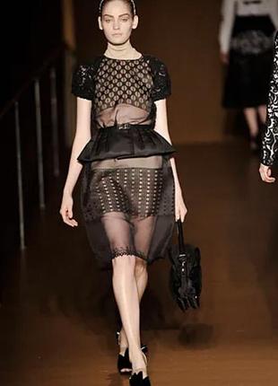 Подіумне шовкове вінтажне плаття prada